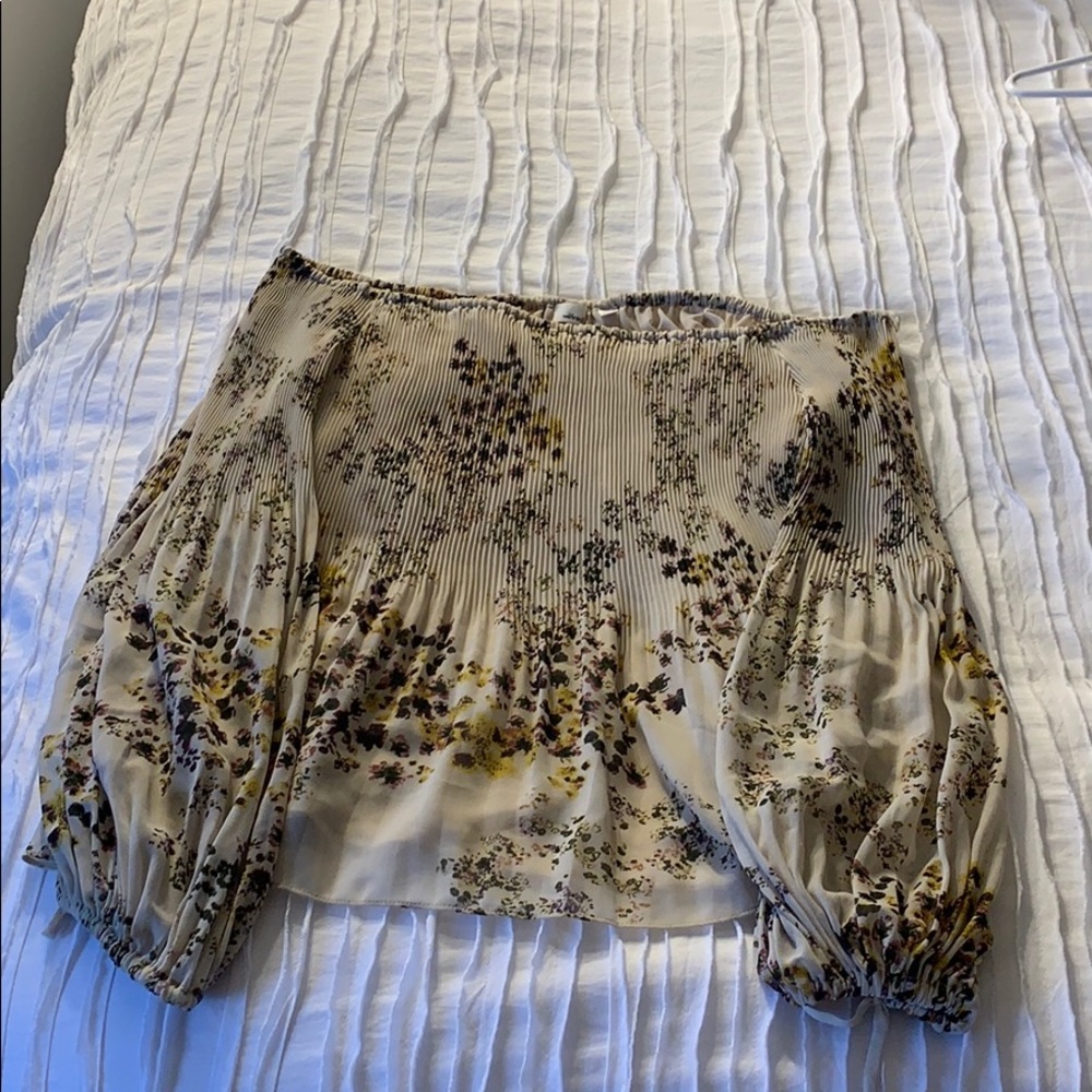 Wilfred floral off the shoulder blouse Size L